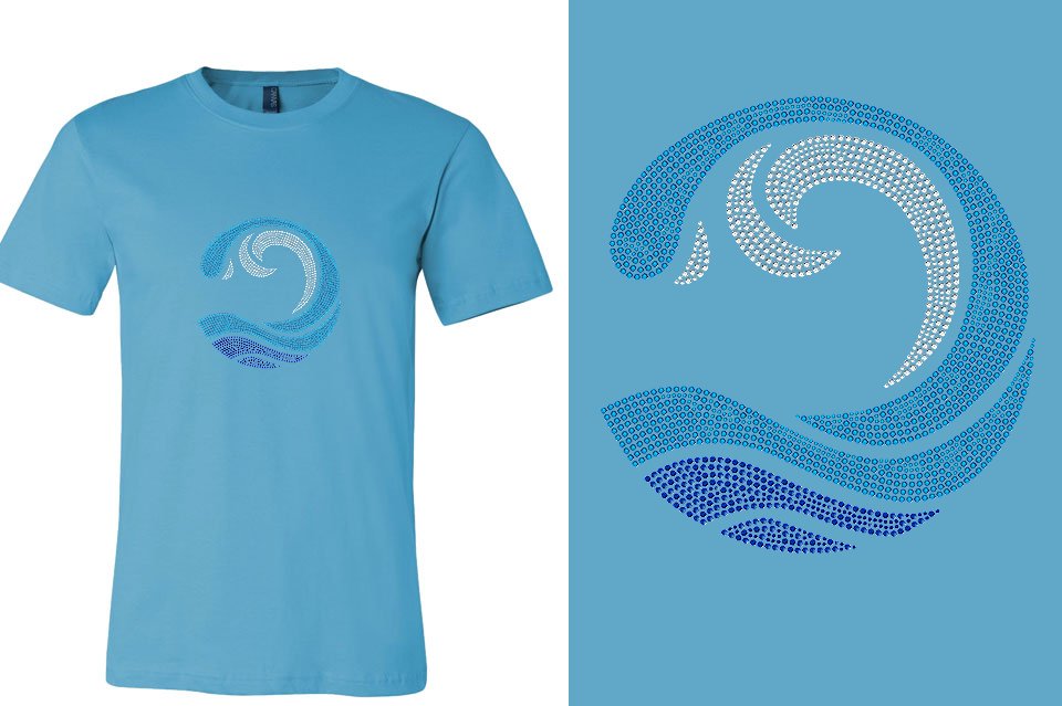 Rhinestones Myrtle Beach Allstars Wave Unisex t-shirt