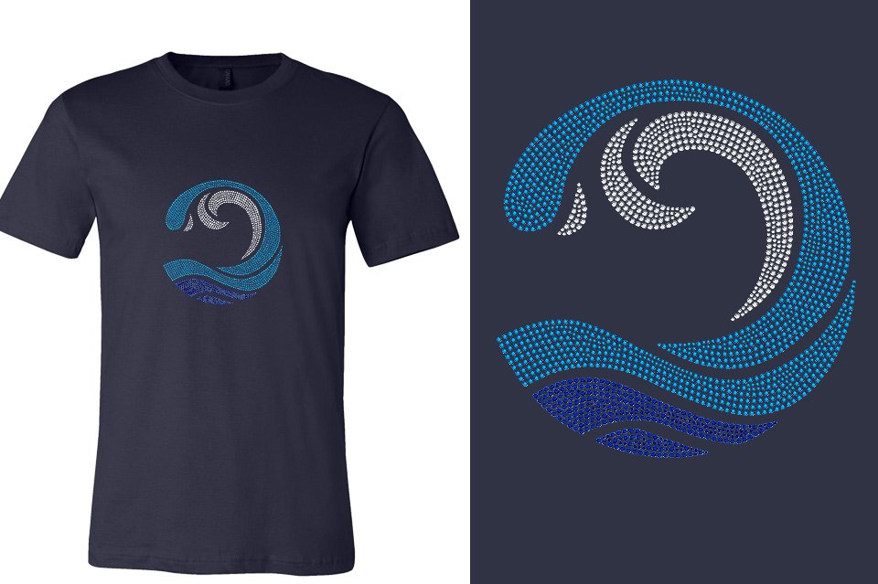 Rhinestones Myrtle Beach Allstars Wave Unisex t-shirt