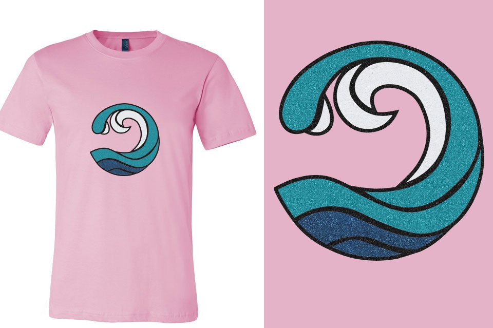 Myrtle Beach Allstars Wave - All Glitter Unisex t-shirt