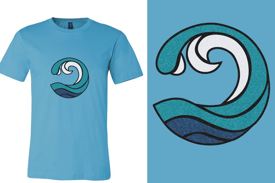 Myrtle Beach Allstars Wave - All Glitter Unisex t-shirt