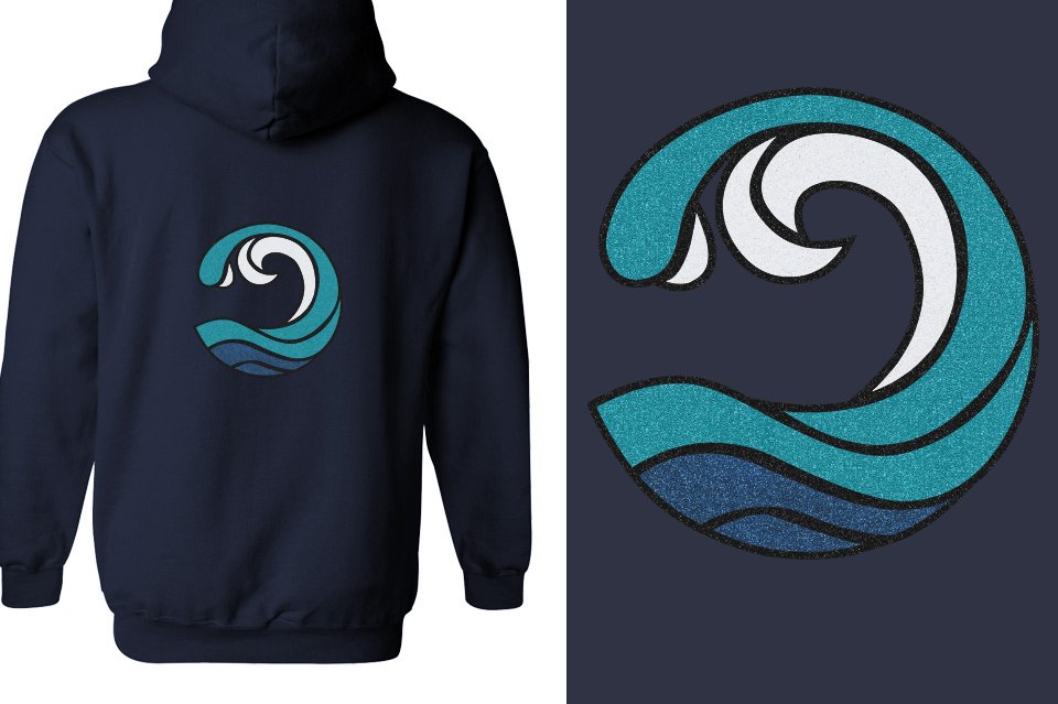Myrtle Beach Allstars Wave - All Glitter Unisex Zip Hoodie