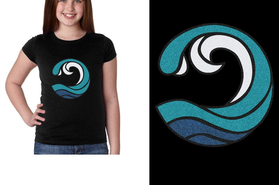 Myrtle Beach Allstars Wave - All Glitter Girls' Princess T-Shirt