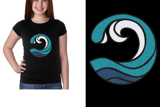 Myrtle Beach Allstars Wave - All Glitter Girls' Princess T-Shirt