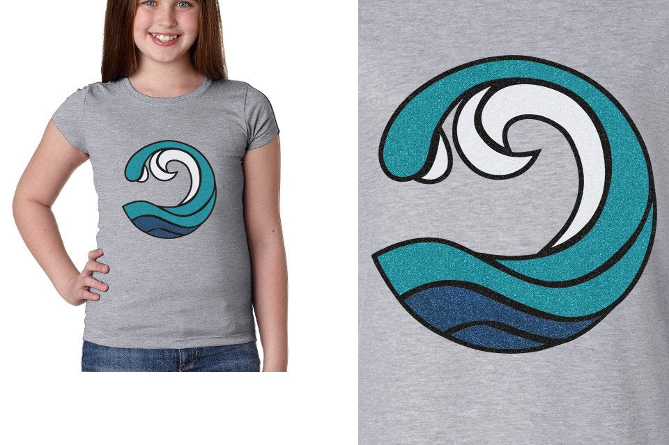 Myrtle Beach Allstars Wave - All Glitter Girls' Princess T-Shirt