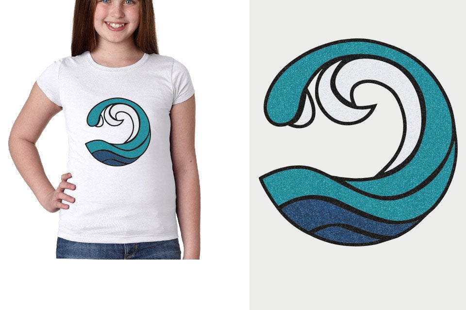 Myrtle Beach Allstars Wave - All Glitter Girls' Princess T-Shirt